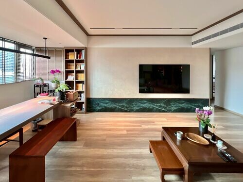 新北中和 ｜湯尼大衛室內設計，以現代中國風書寫退休生活的溫度