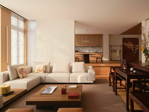 江南園林精神的當代室內轉譯 一座關於光影、留白與人文溫度的家