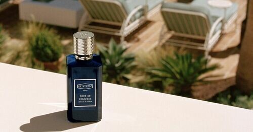 EX NIHILO 以法式前衛調香工藝挑戰感官極限， 全新「迷幻樂土濃香精」將蔚藍海岸的陽光普照昇華為一場沉醉而優雅的香氣饗宴。