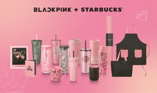 星巴克&大勢韓團BLACKPINK合作推出BLACKPINK + STARBUCKS®聯名周邊商品